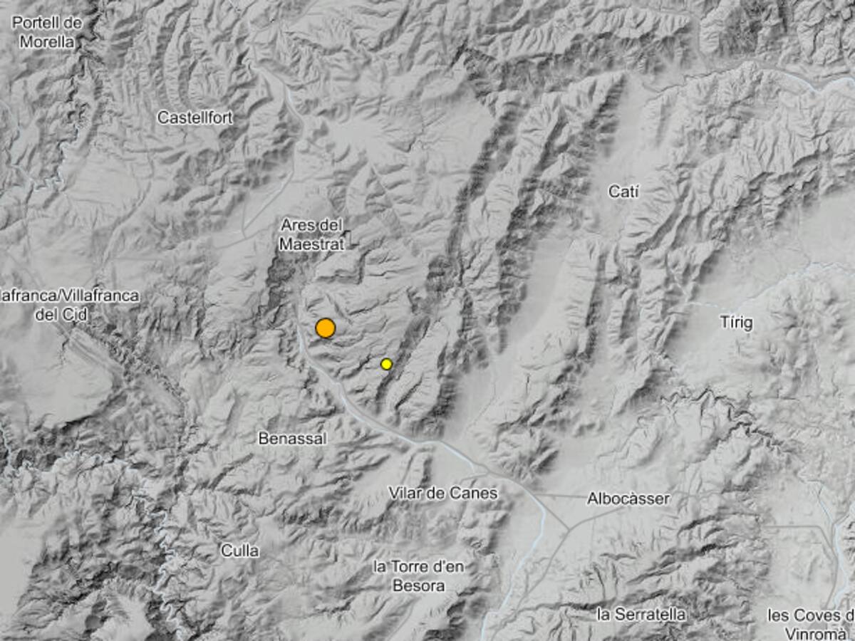 Sorpresa en dos municipios de Castellón tras registrar un terremoto de magnitud 2,9