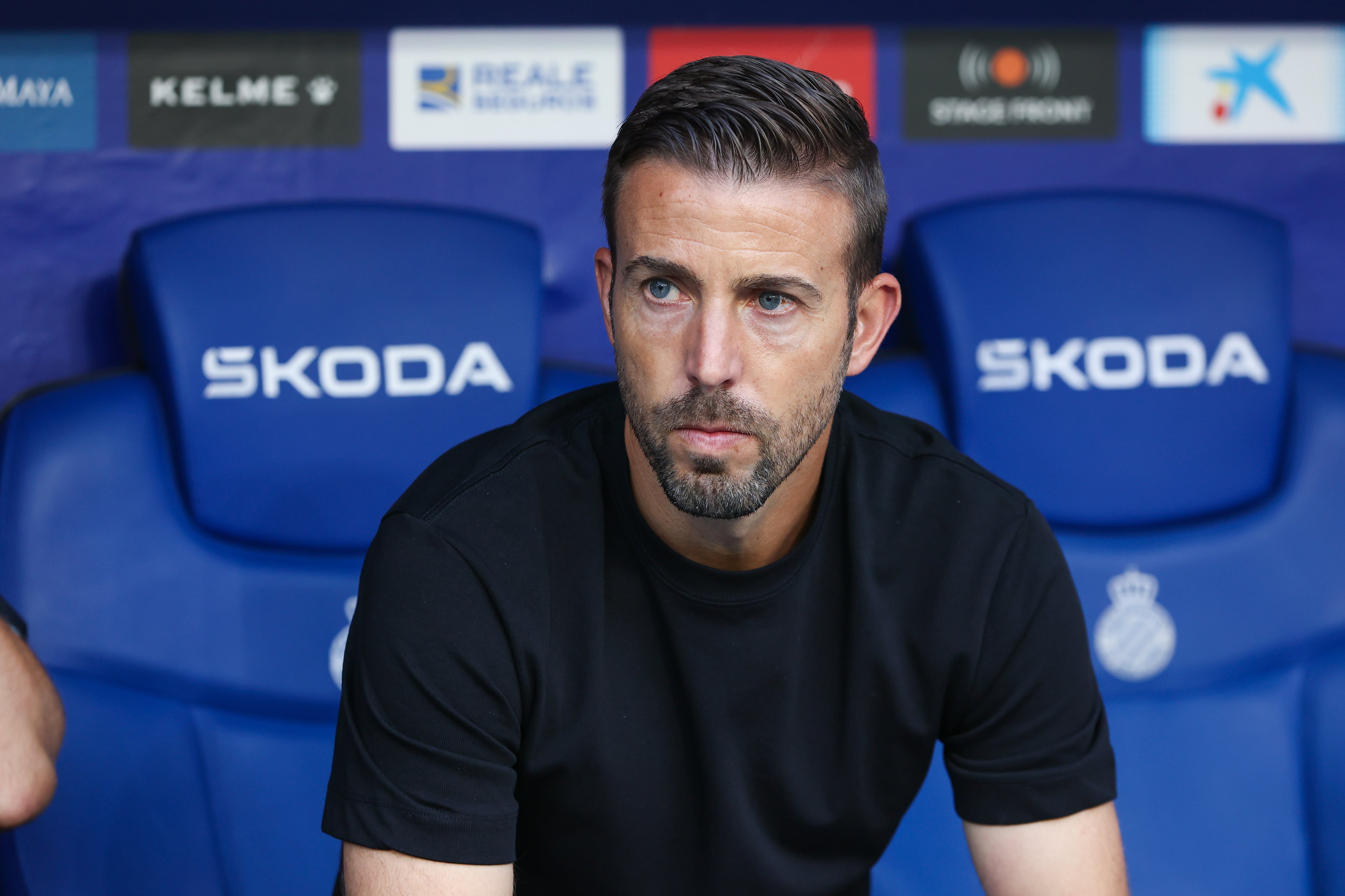 Luis Garcia of RCD Espanyol during the Spanish La liga Hipermotion football match between RCD Espanyol and CD Eldense at Stage Front Stadium in Barcelona on September 17, 2023. ( (Photo by David Ramirez/DAX Images/NurPhoto via Getty Images)