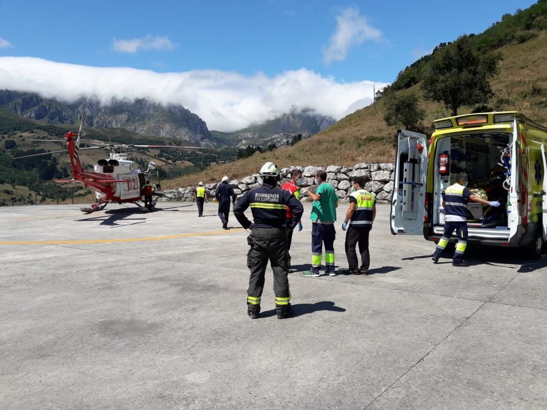 Rescate en el río Bullón, en Frama GOBIERNO DE CANTABRIA
 