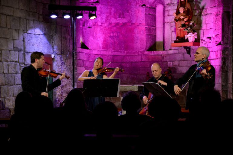 Actuació del Quartet Casals a Bossòst, una de les formacions que van actuar al FeMAP en l'edició de l'any passat.