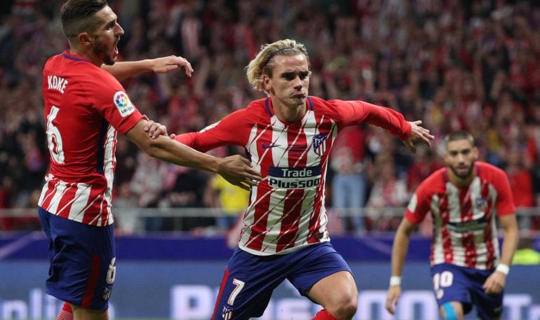 Griezmann anotó el primer gol del Wanda Metropolitano.