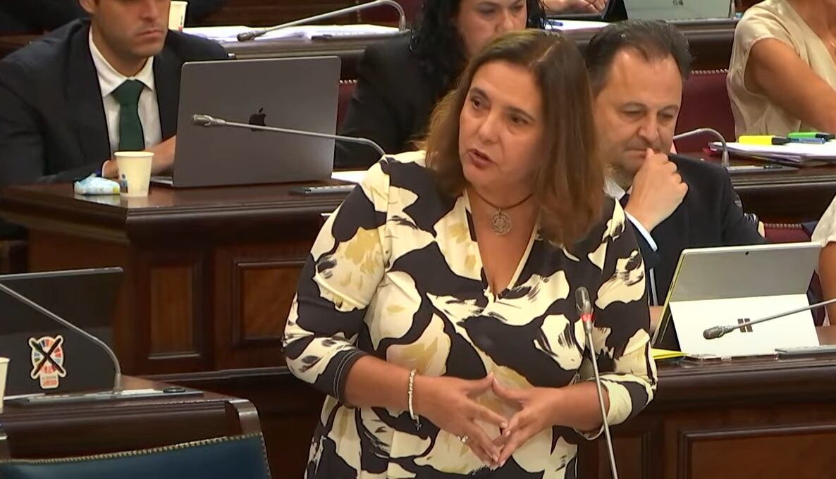Imagen de la consellera de Salut, Manuela García, en el Parlament