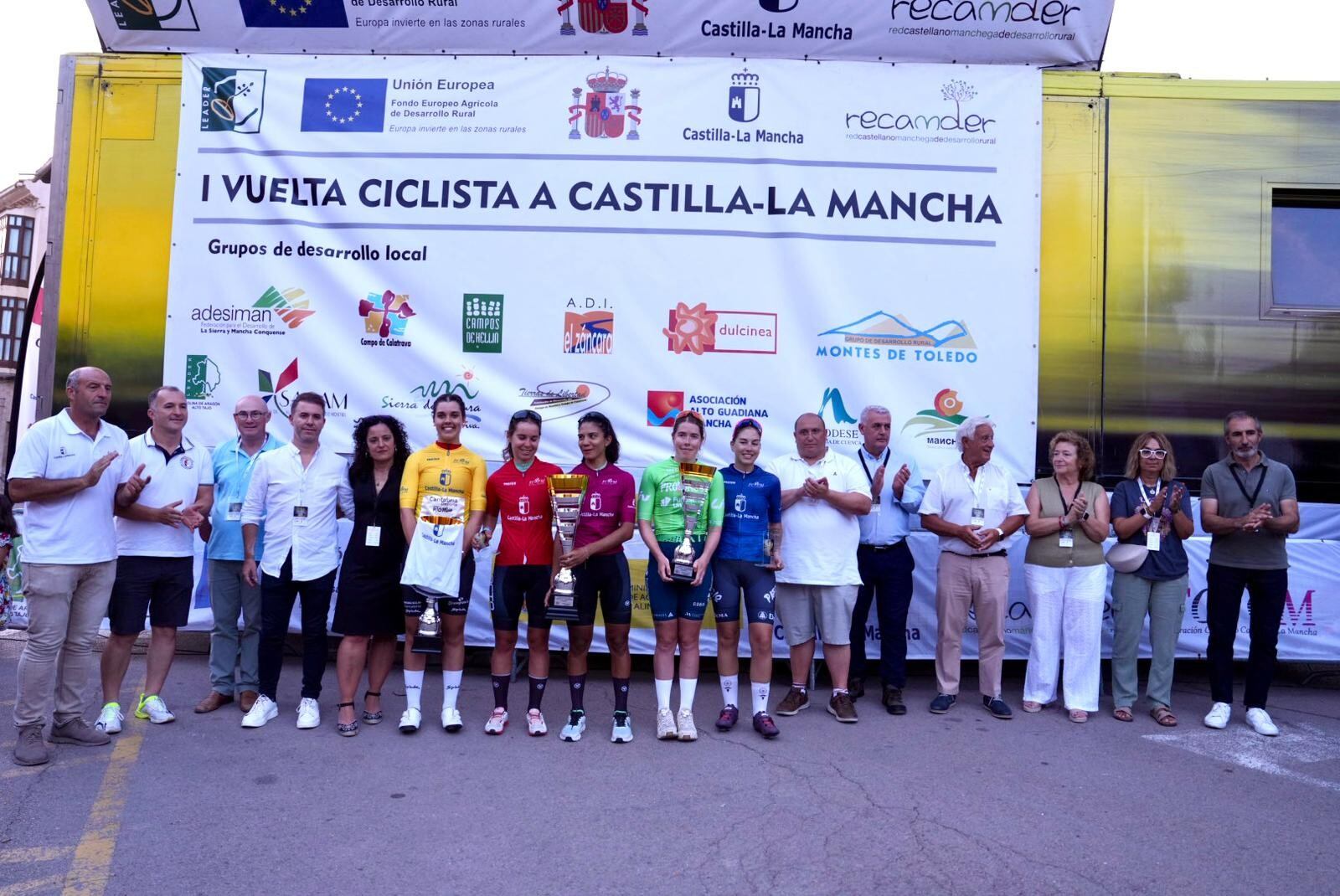 Podio final I Vuelta a Castilla-La Mancha femenina