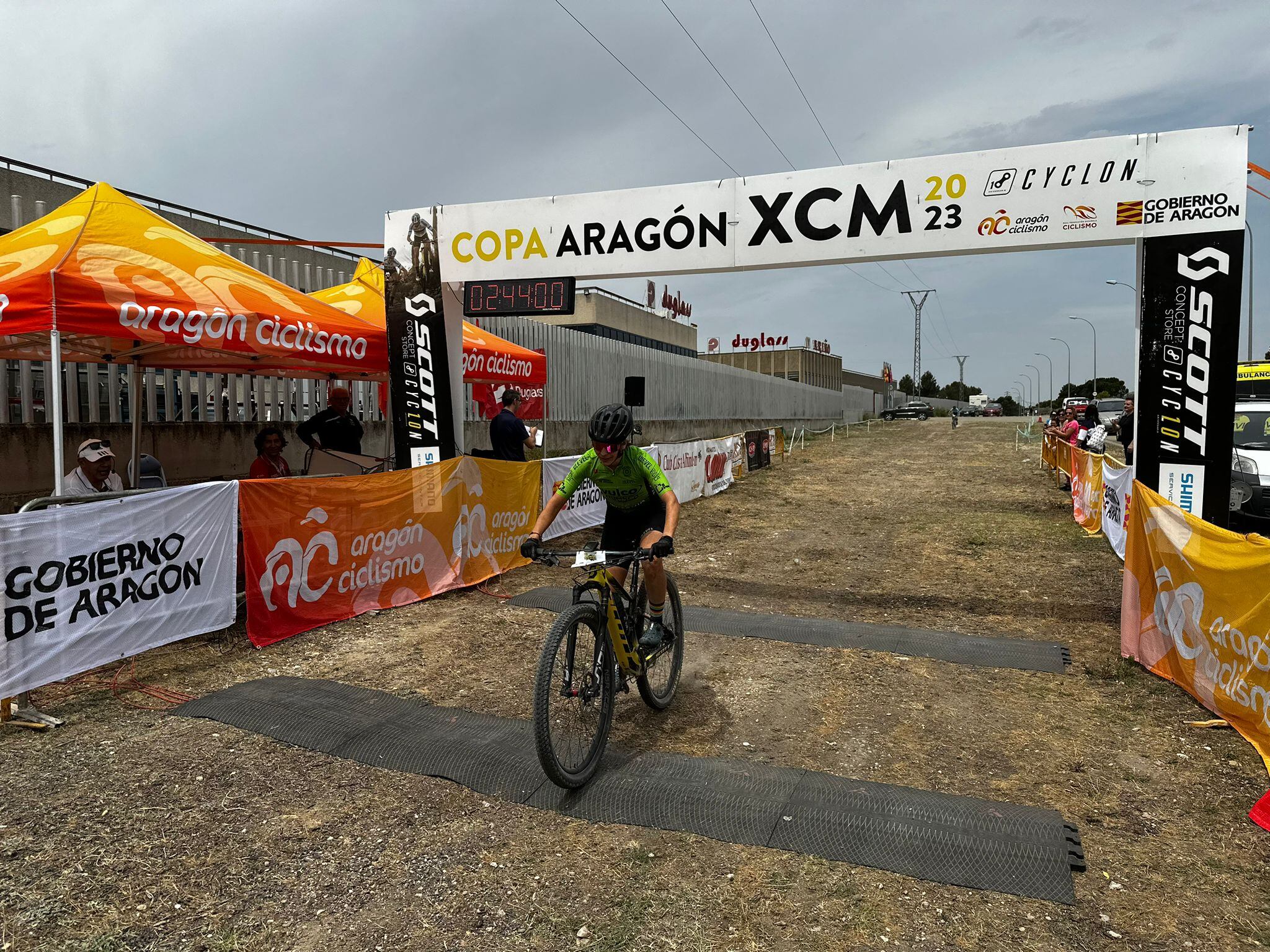 La altoaragonesa Eva Elbaile durante una competición