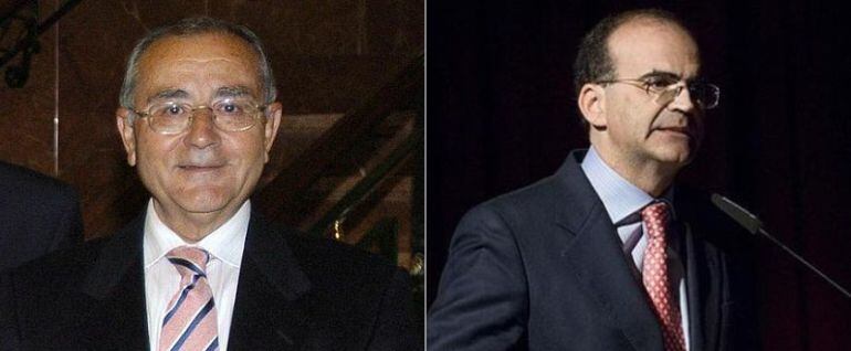 Vicente García Caviedes, a la izquierda, y Paco Vázquez Perea, ex delegados de La Madrugá, estarán este lunes en el programa Cruz de Guía