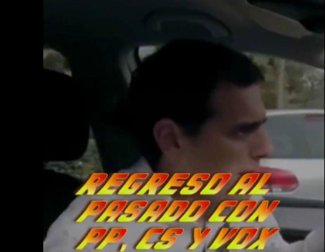 Fotograma del montaje realizado por el PSC.