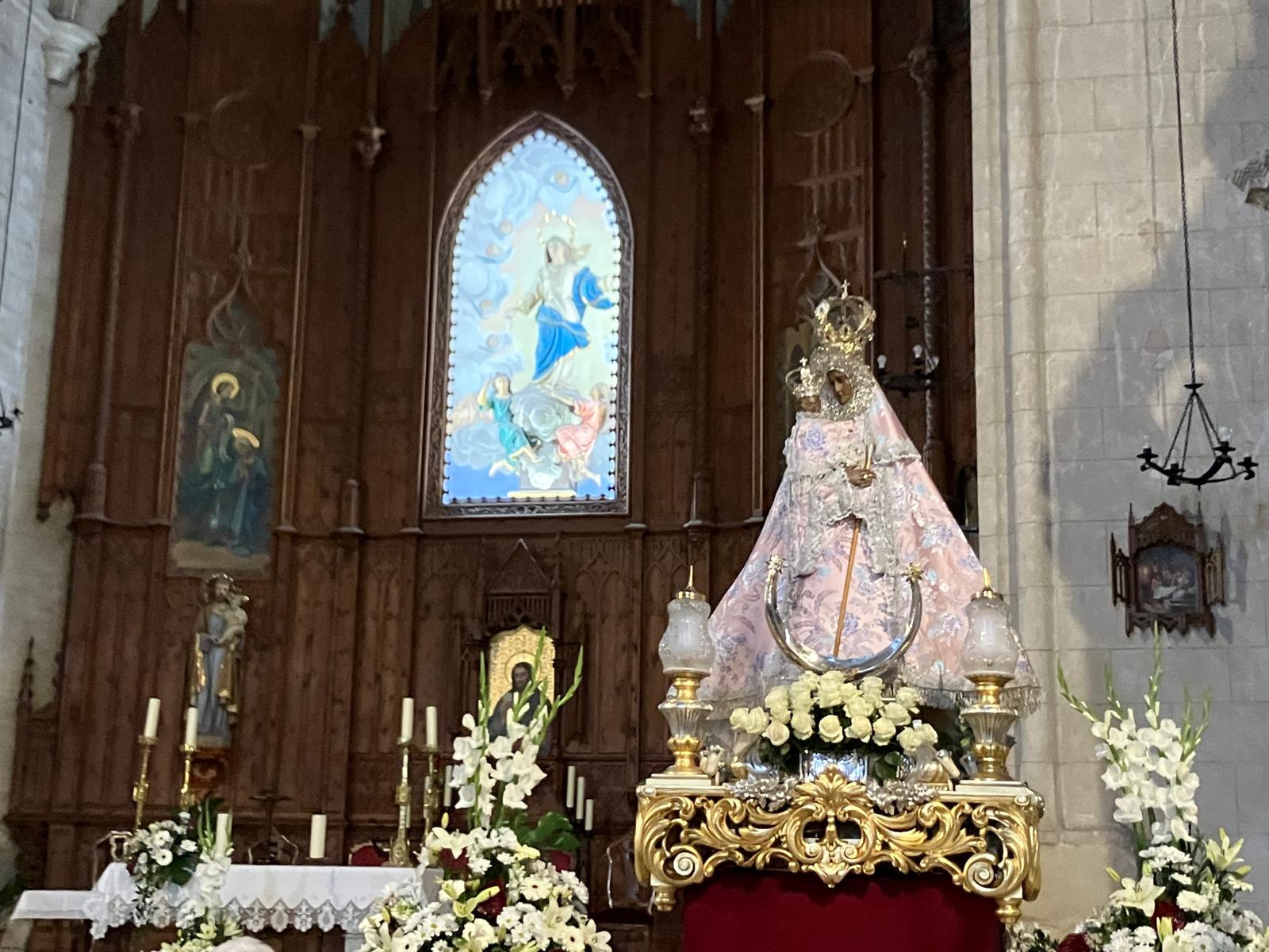 La Morenica, en la Iglesia de Santa María