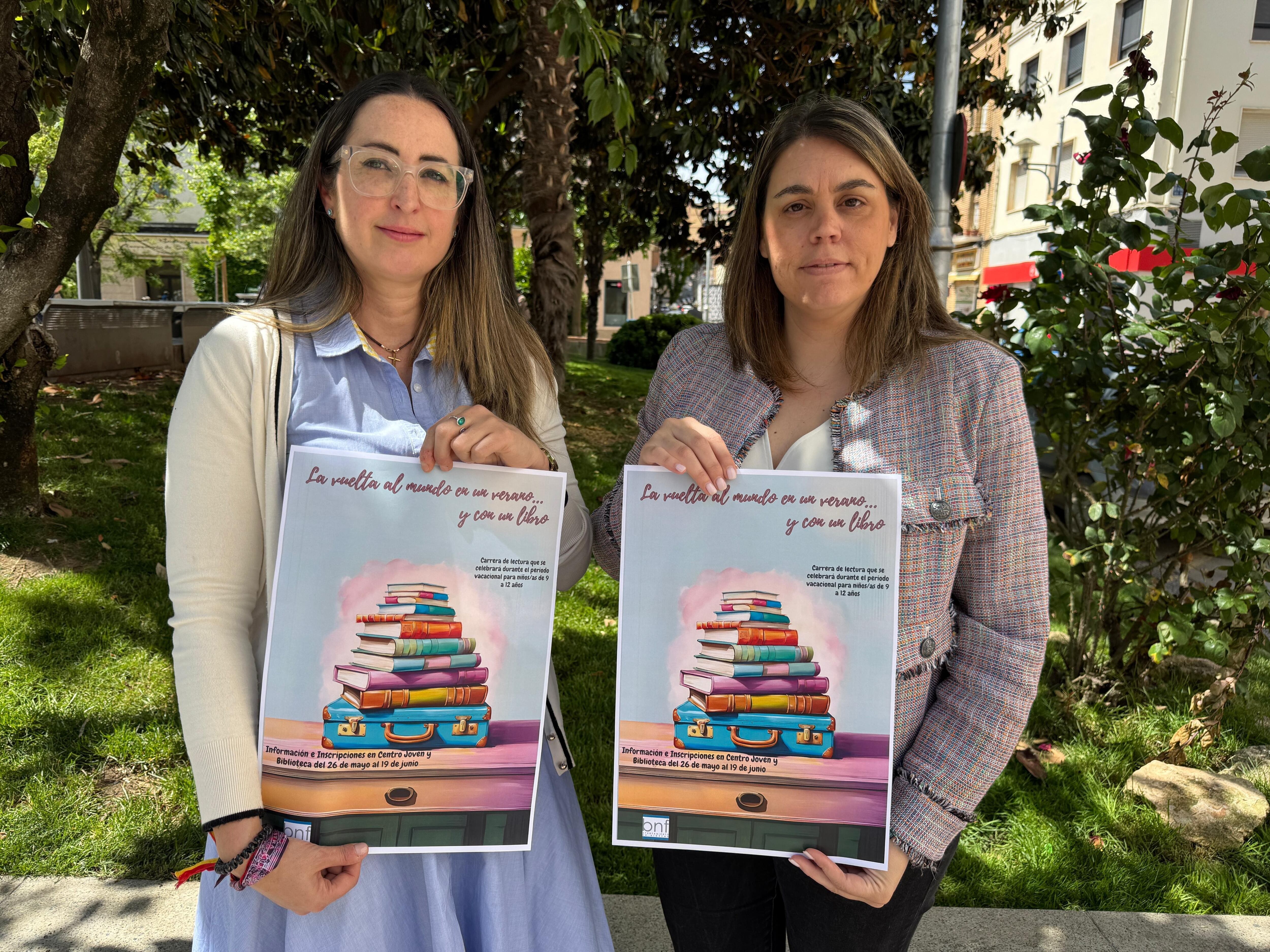 Beatriz Oliván y Beatriz de Pano. Foto: Ayto. de Binéfar