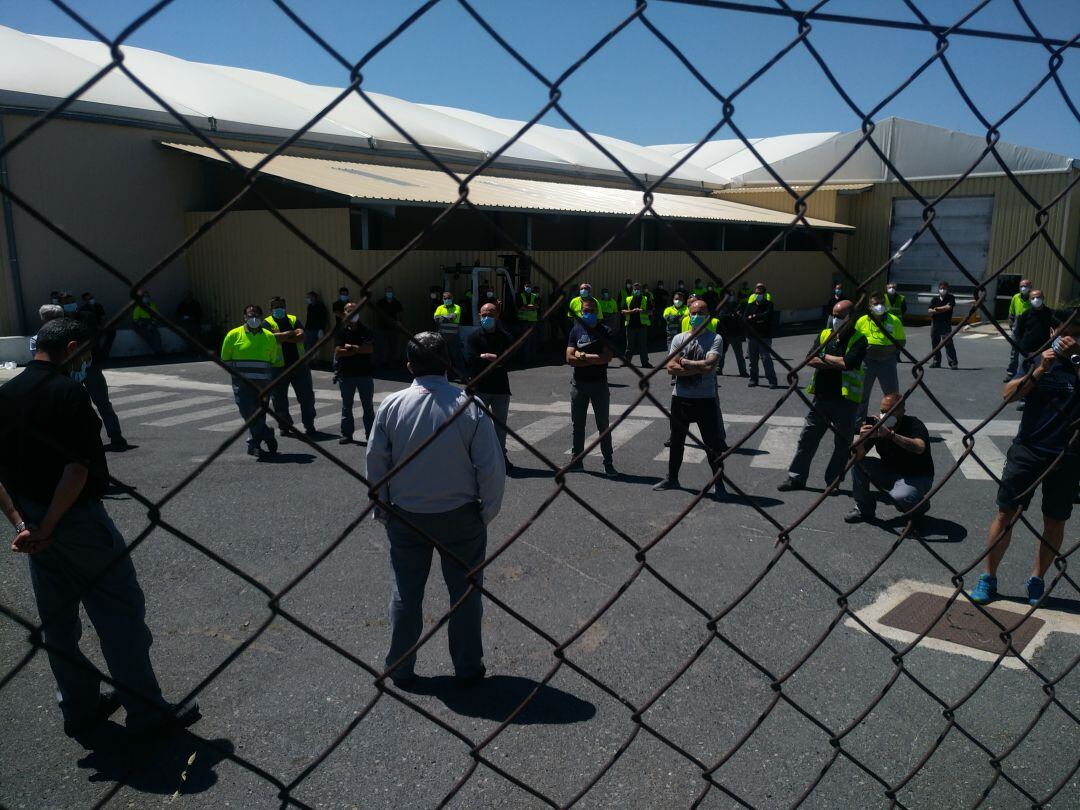 Los trabajadores de Ávila apoyaron a sus compañeros de Barcelona, con una concentración