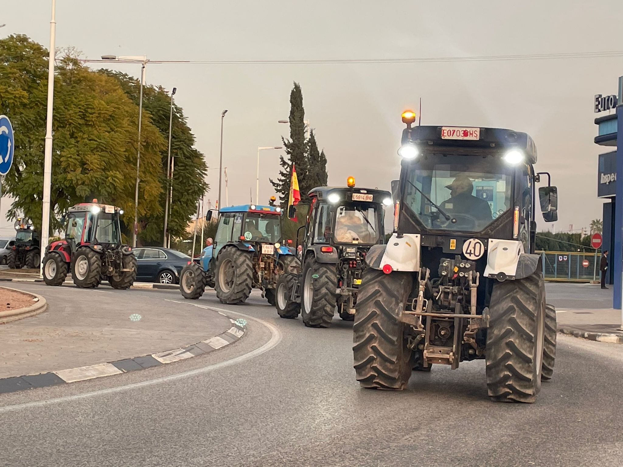 Tractoradas en la provincia de Alicante