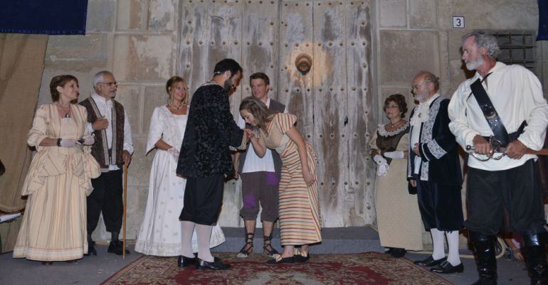 Una de les escenes de la representació de l&#039;anella de Cal Bufalà.