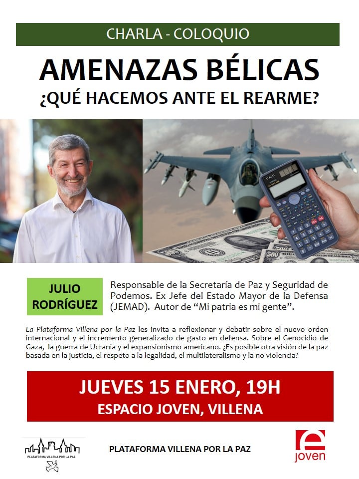 Cartel del acto organizado para este jueves