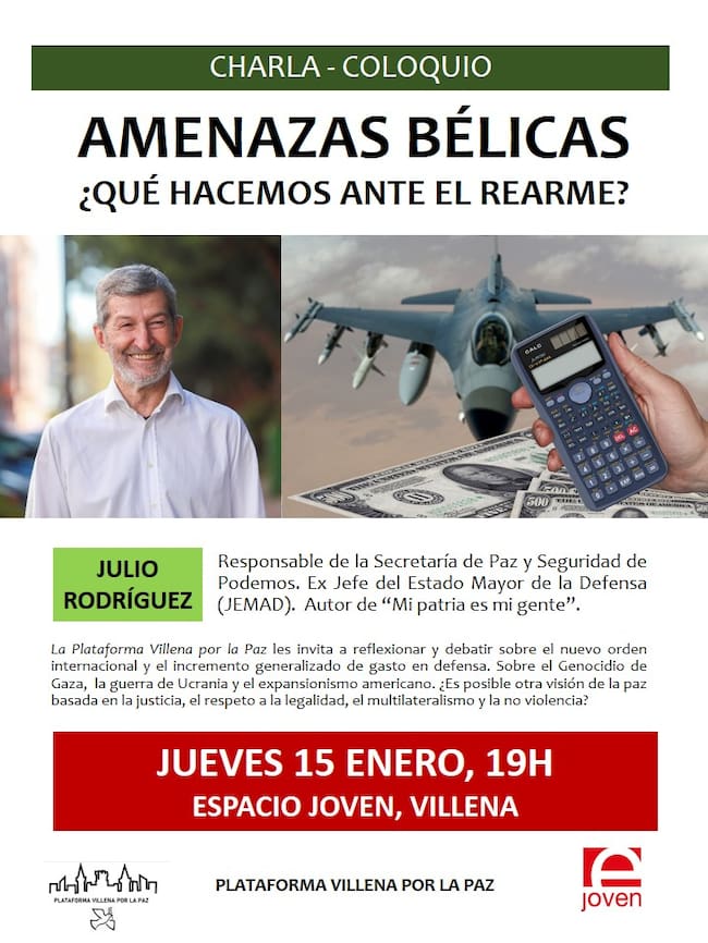 Cartel del acto organizado para este jueves