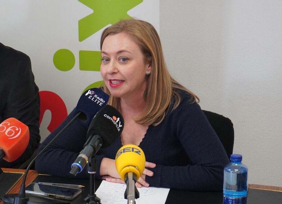 Natàlia Enguix en una roda de premsa.