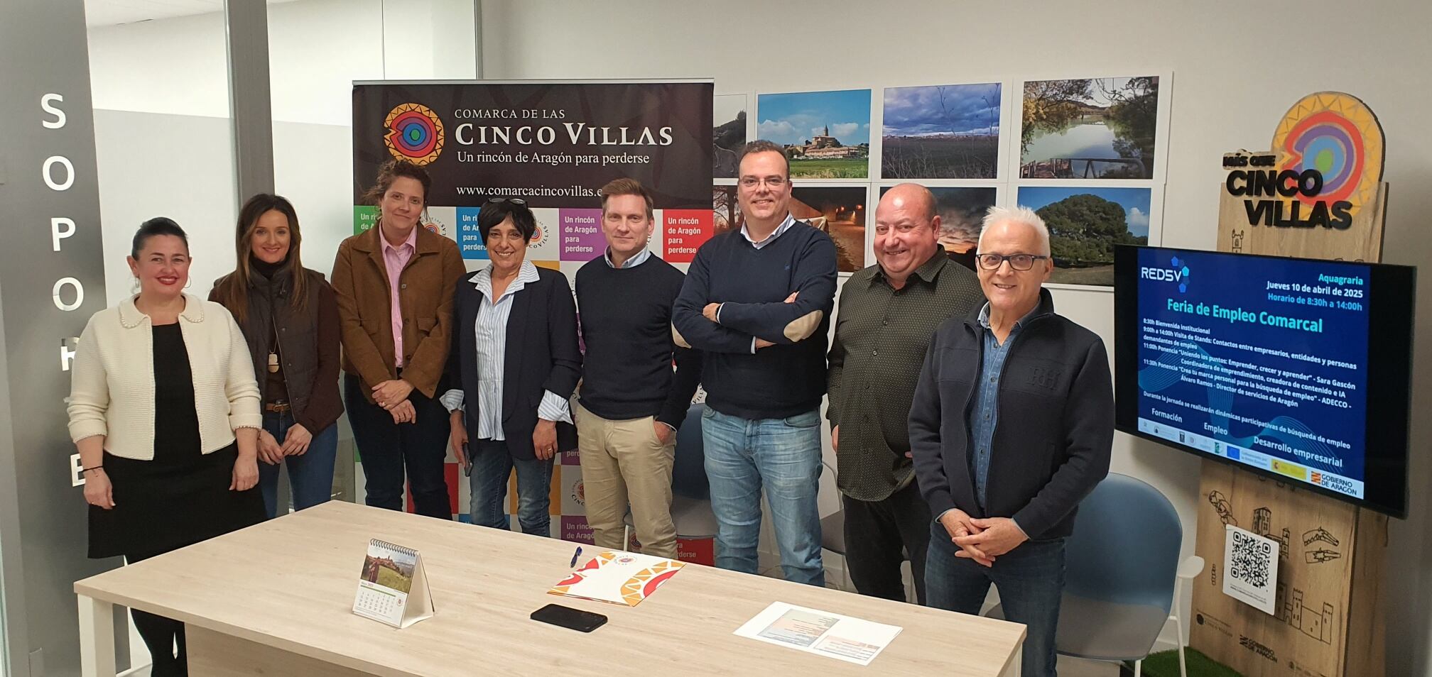 RED5V es una colaboración entre las asociaciones empresariales cincovillesas/ Comarca de Cinco Villas