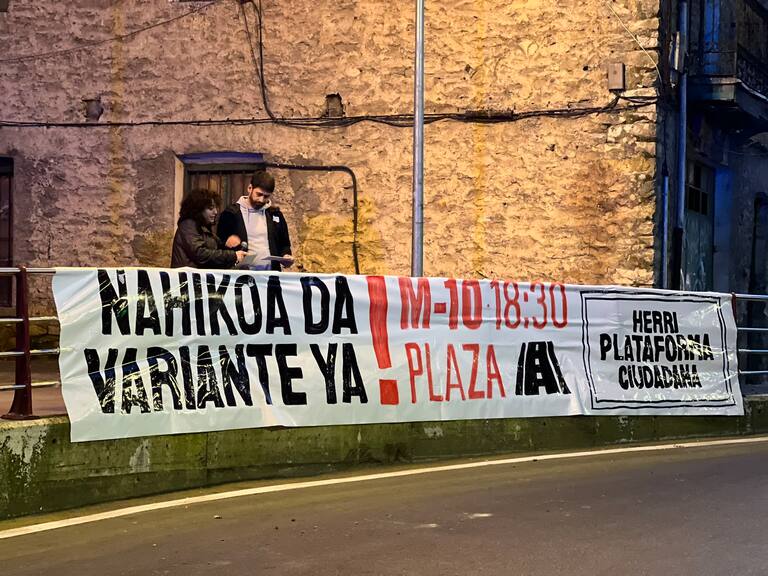 Cartel de la plataforma en una convocatoria meses atrás