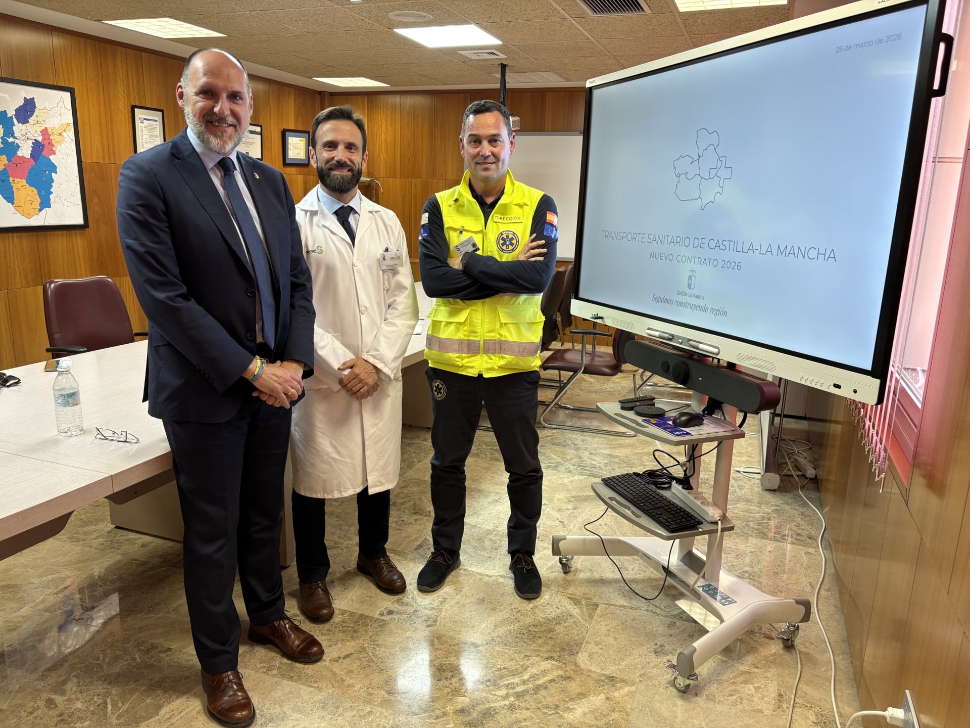 Presentación del nuevo contrato de transporte sanitario para la provincia de Toledo