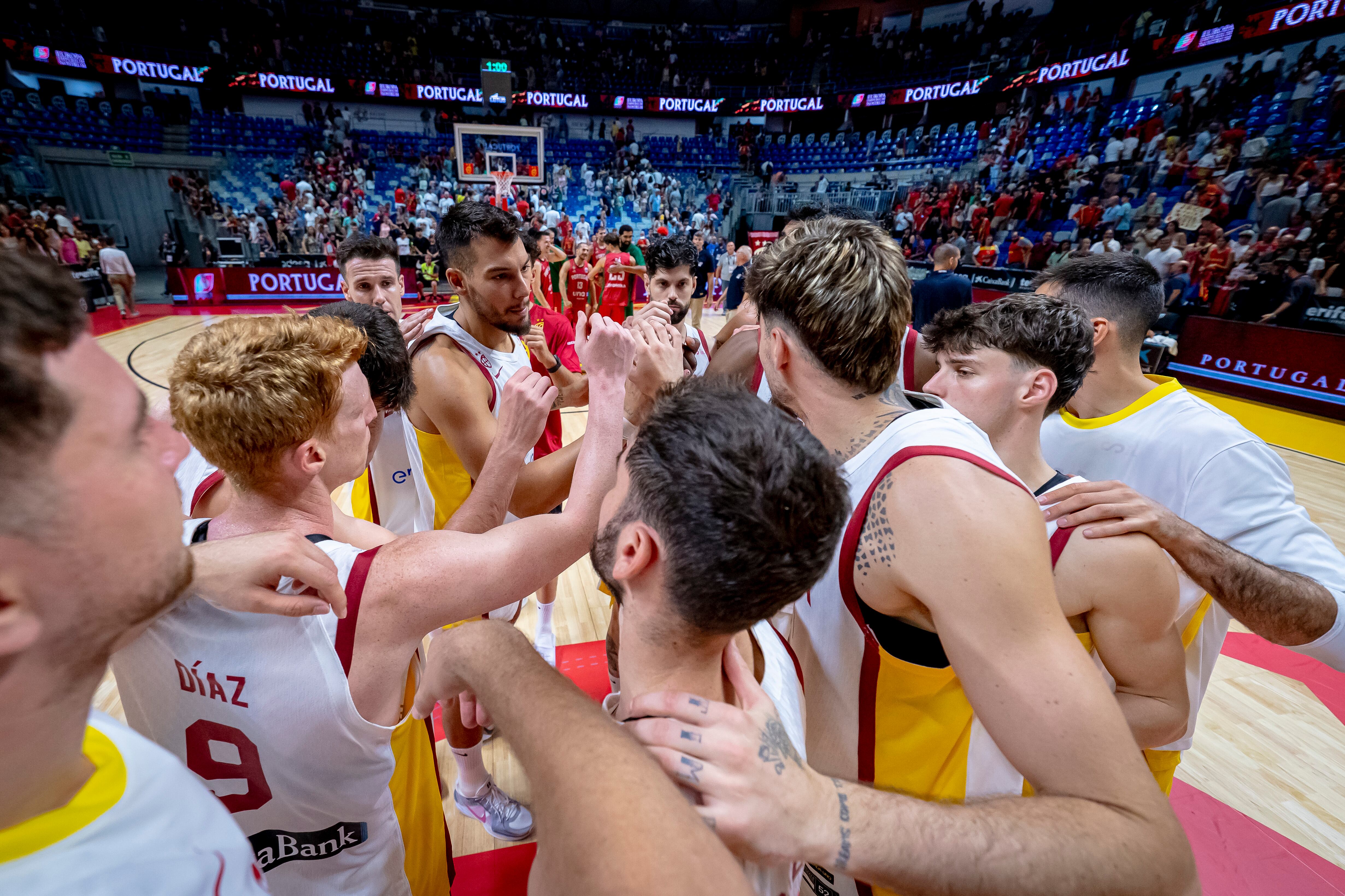 La Selección Española ante Portugal en la preparación del Eurobasket 2025