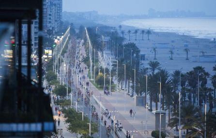 Vista panorámica de la última 10K Nocturna