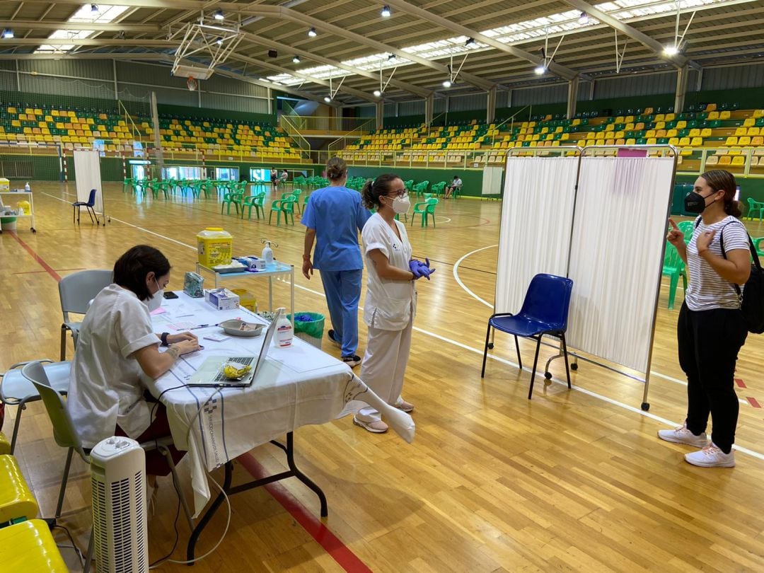 Punto de vacunación en Gáldar