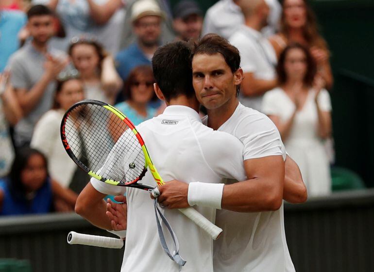 Final de la semifinal entre Nadal y Djokovic