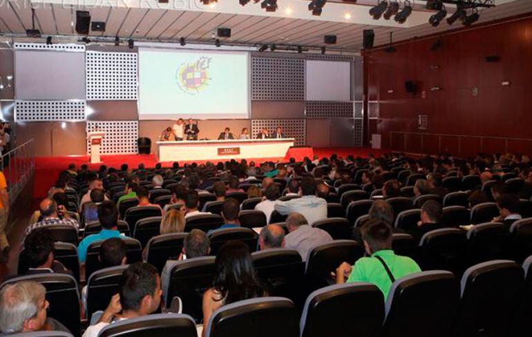 Imagen de una de las asambleas de la Real Federación Española de fútbol en Las Rozas.