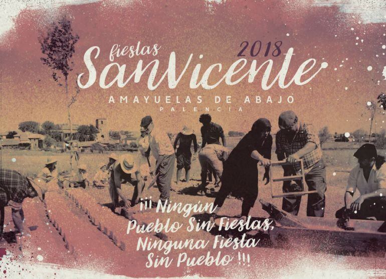 Cartel de las Fiestas de San Vicente de Amayuelas de Abajo