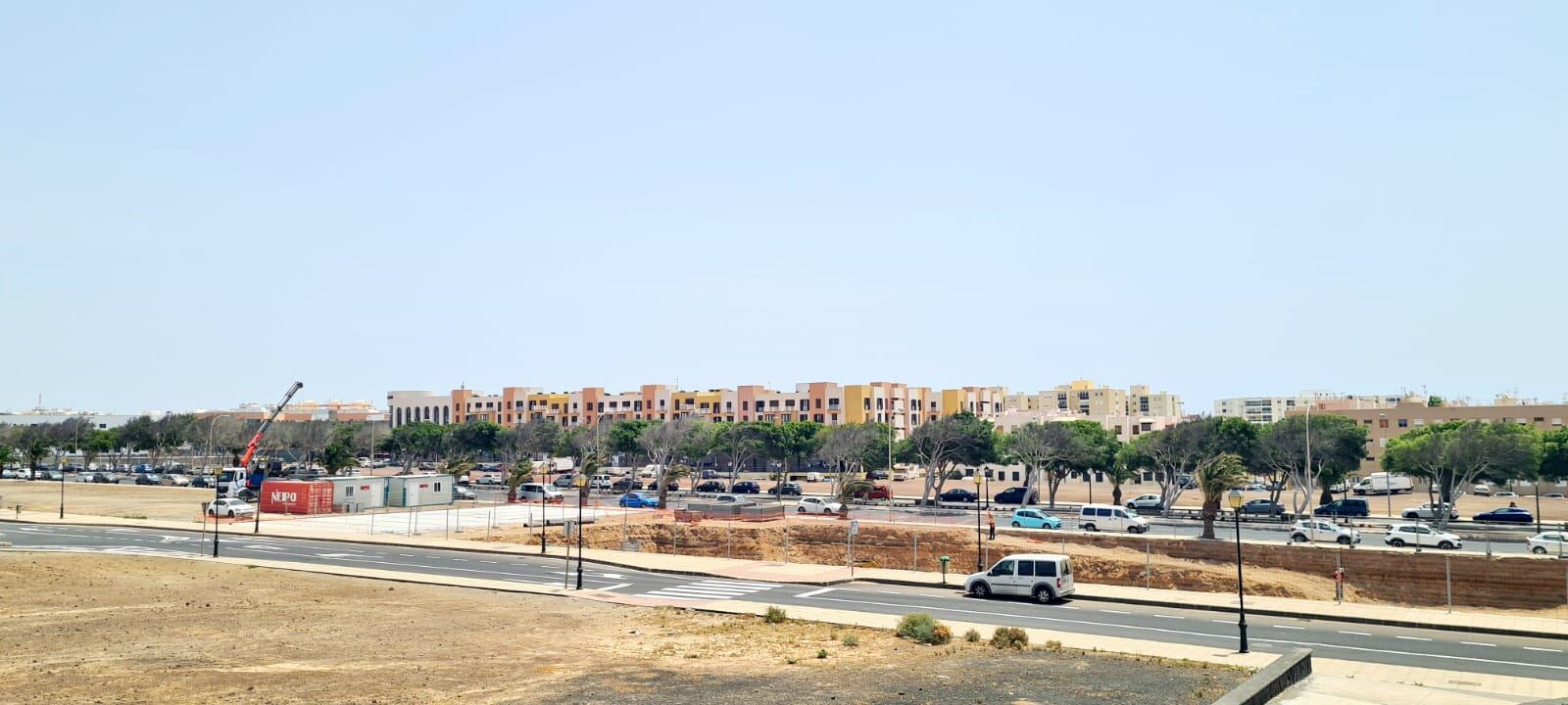 Lugar en el que ya se trabaja para la construcción del supermercado ALDI en Arrecife.