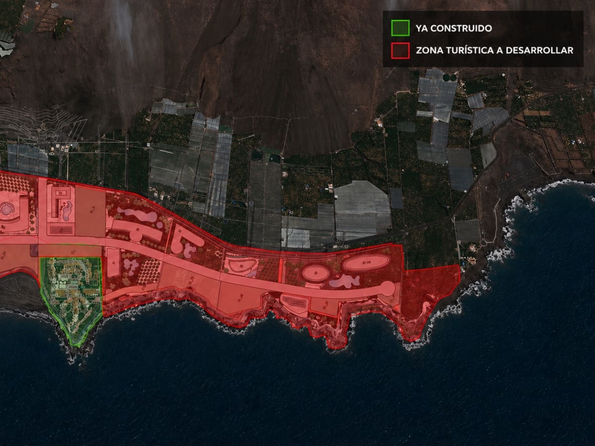 Más hoteles en busca de futuro: así se proyecta la nueva costa oeste de La Palma, en Puerto Naos