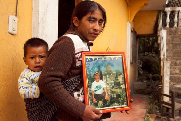 Una de las fotos que se puede ver en la exposición, en este caso de la frontera entre México y EEUU.