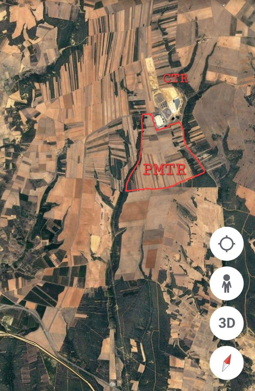 Espacio que ocupará el nuevo vertedero industrial en San Justo de la Vega