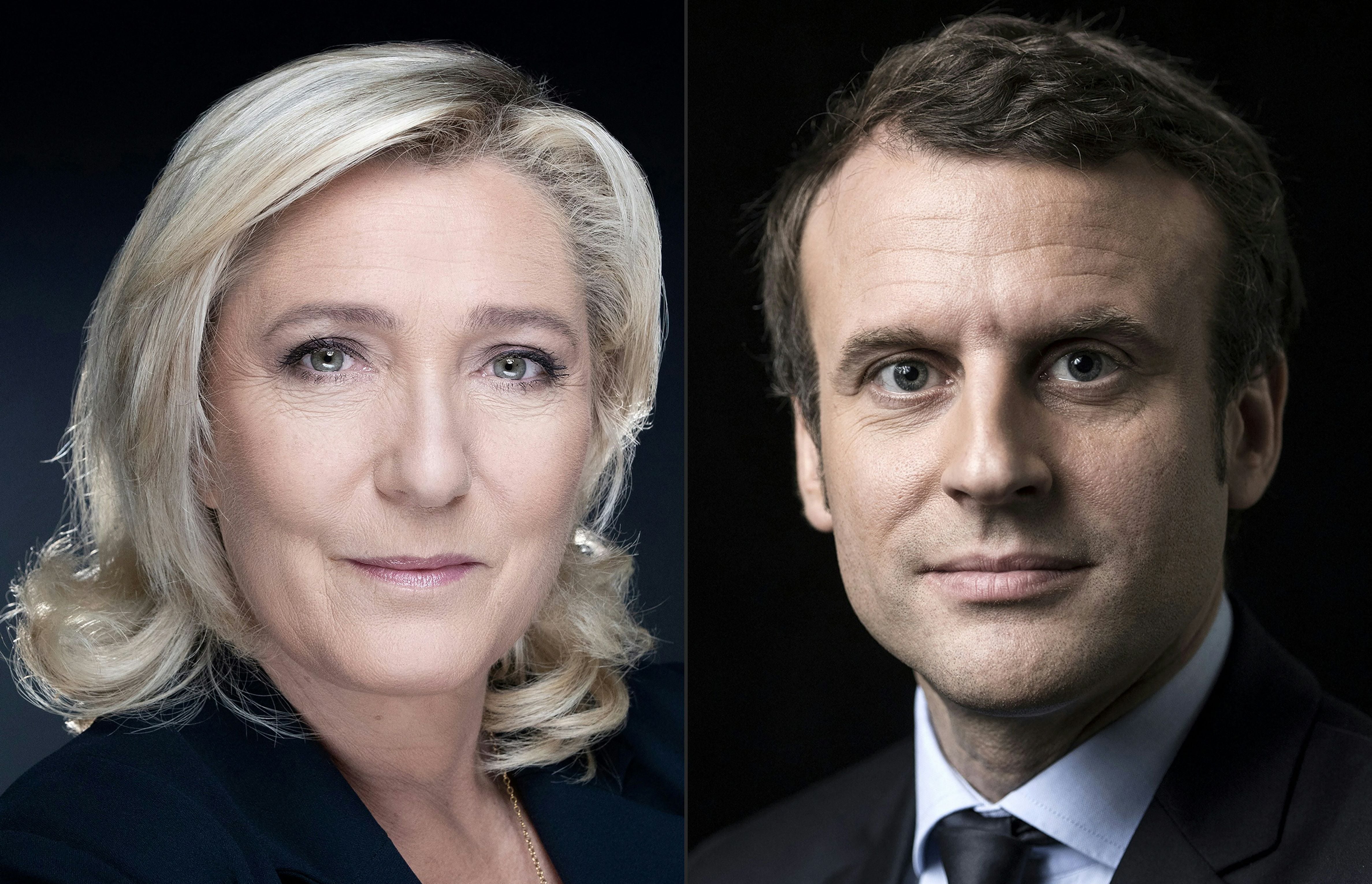 Emmanuel Macron y Marine Le Pen