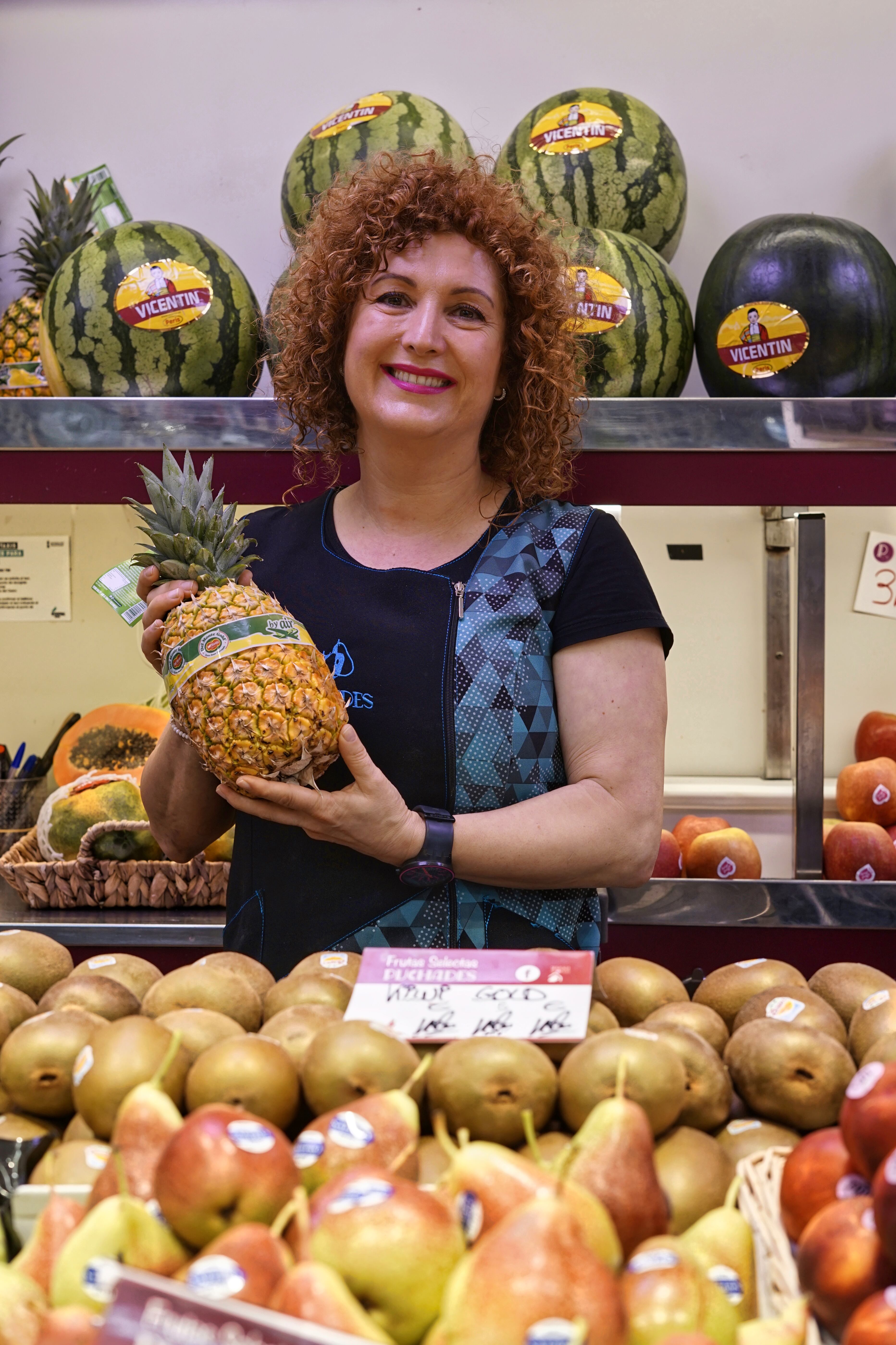 Merche Puchades ha renovado esta semana como la presidenta de la Asociación de Vendedores del Mercado Central de València.