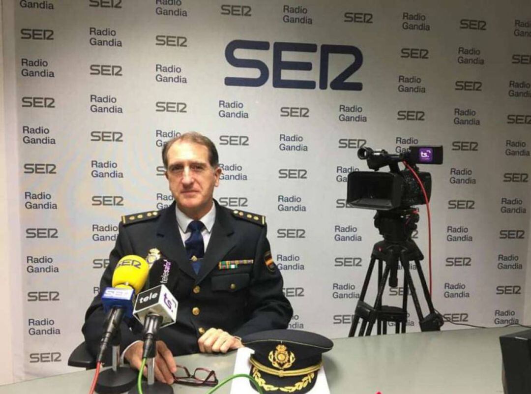 Carlos Julio San Román, comisario de la Policía Nacional de Gandia 