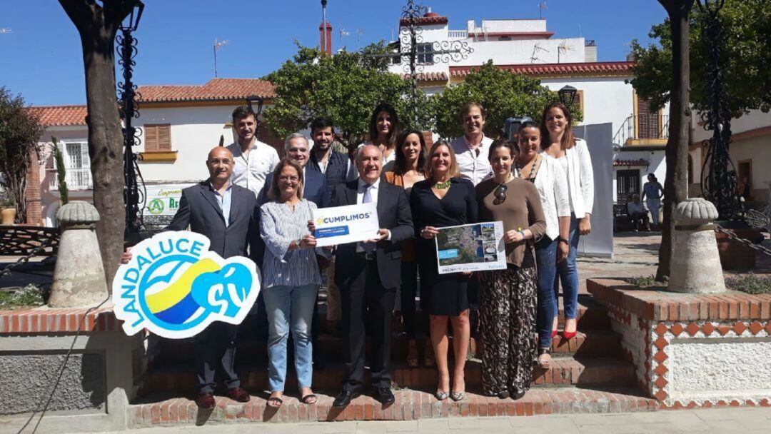 Candidatura del PP de Algeciras durante la presentación del programa electoral