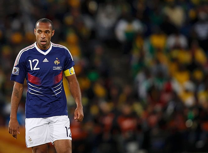 Henry, durante el partido ante Sudáfrica, último de Francia en el Mundial