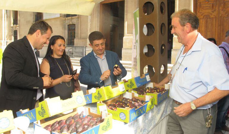 Momento de la presentación de la Muestra de la Breva de Jimena, en la Lonja de laDiputación Provincial