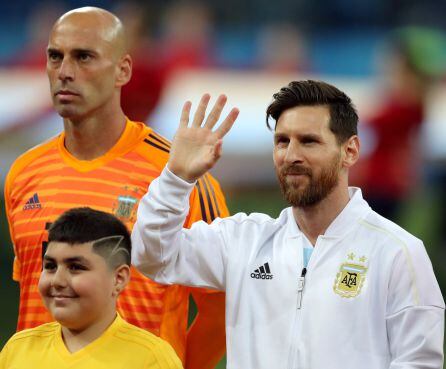 Caballero y Messi.