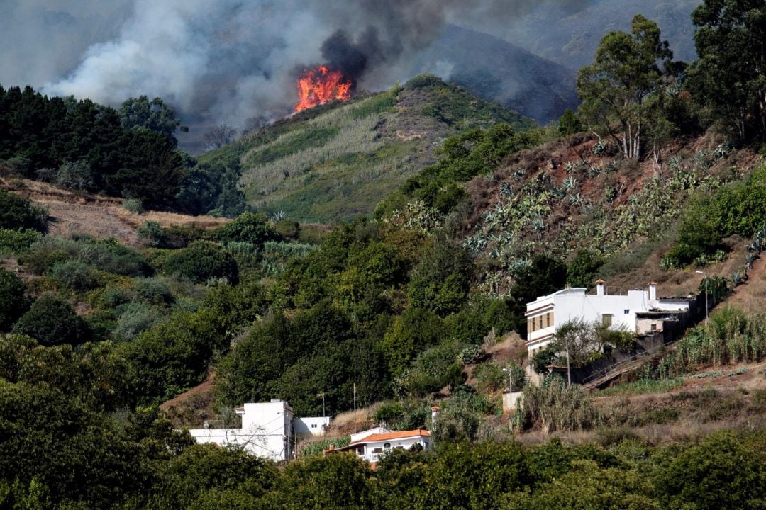 Imagen de archivo del incendio de la cumbre de Gran Canaria de 2019