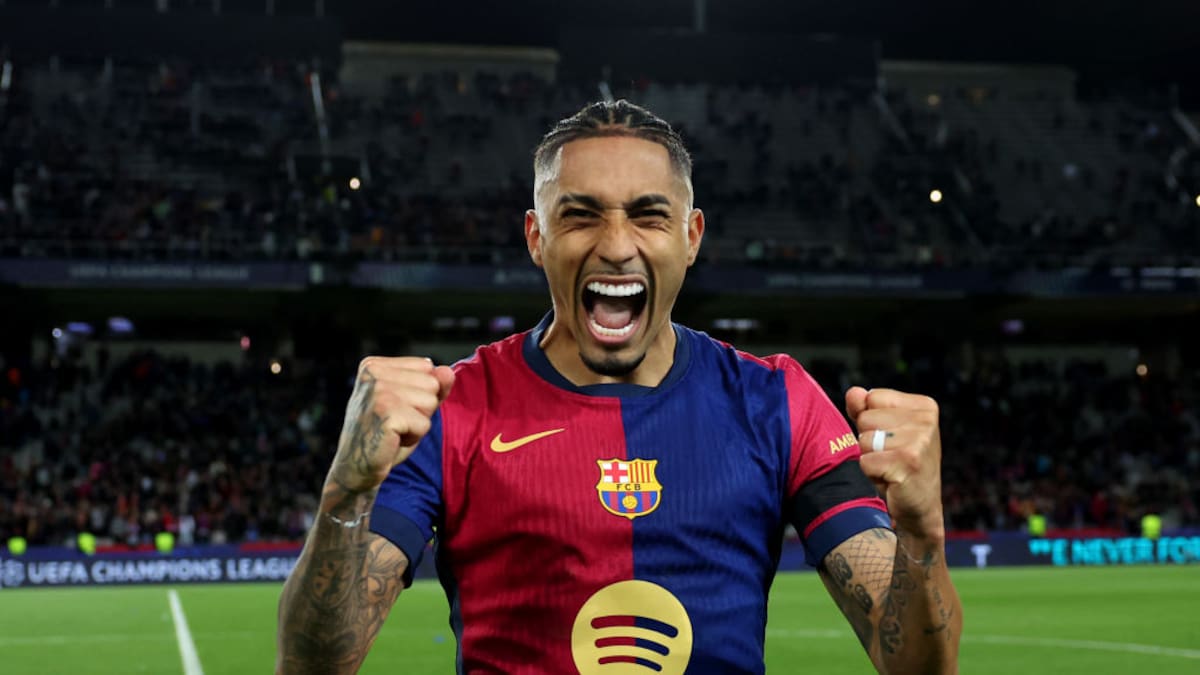 Raphinha muestra su confianza tras el pase a cuartos de la Champions: "Somos candidatos para ganar todo"