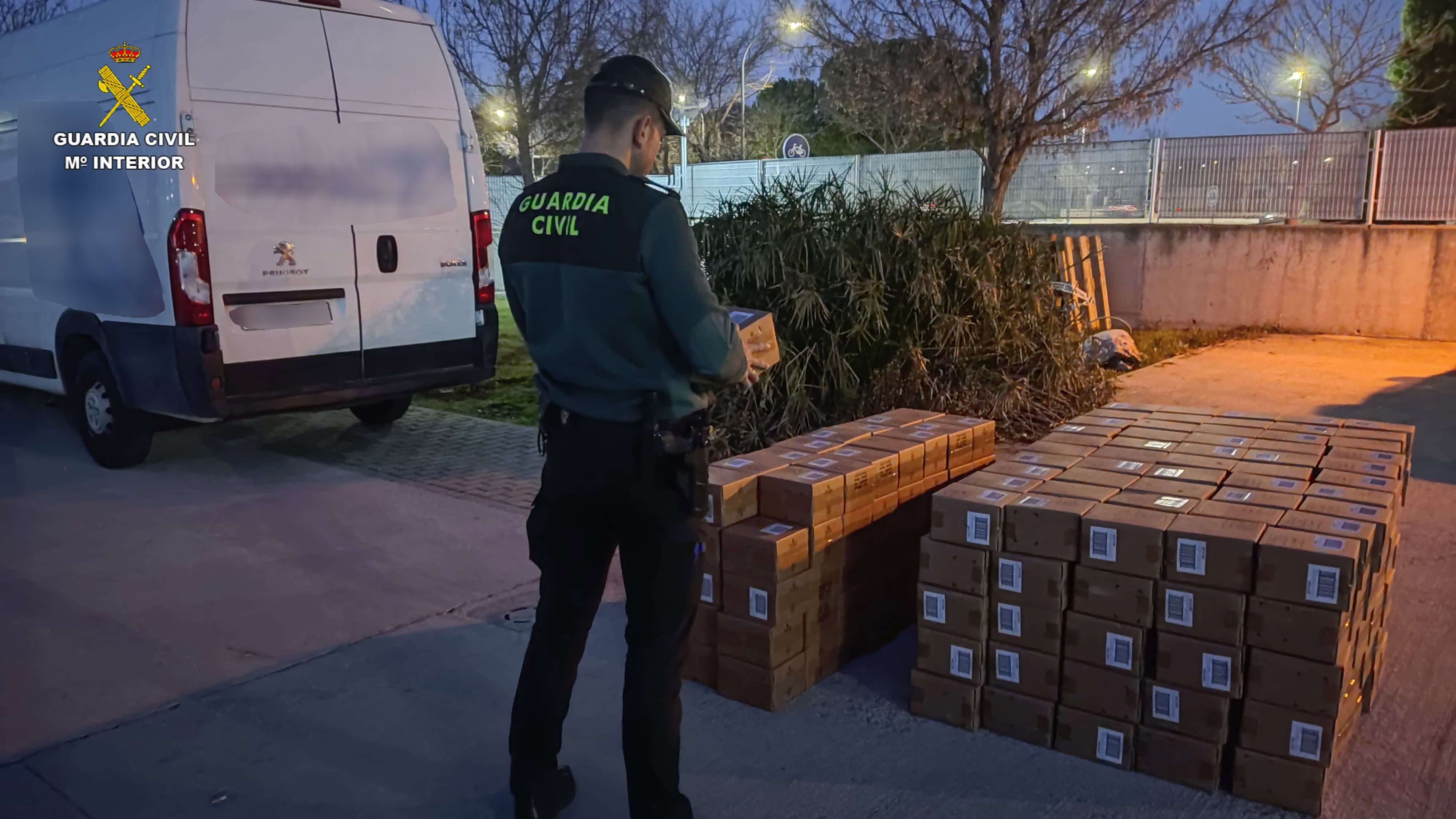 Mercancía recuperada por la Guardia Civil