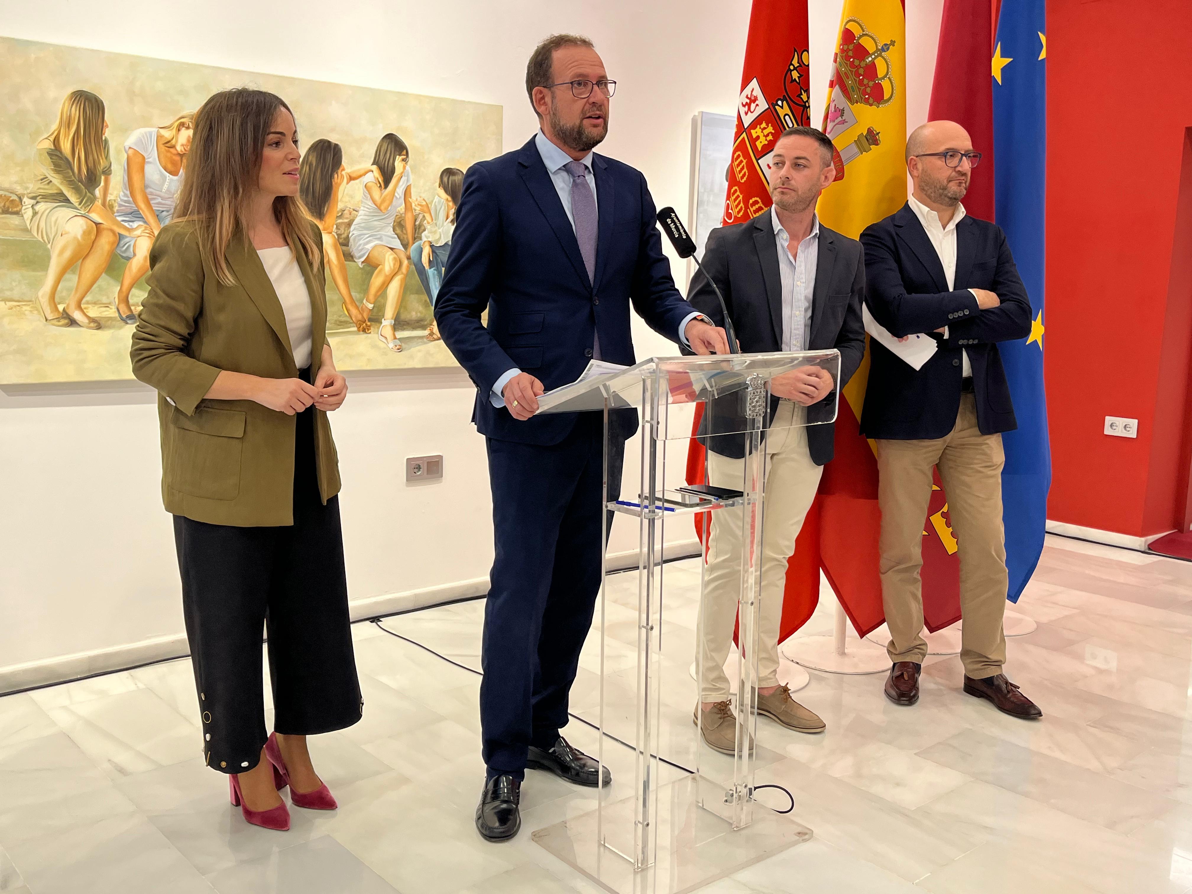 José Guillén durante su intervención tras la Junta de Gobierno