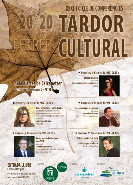 cartel del XXXIII Ciclo de Conferencias “Otoño Cultural”