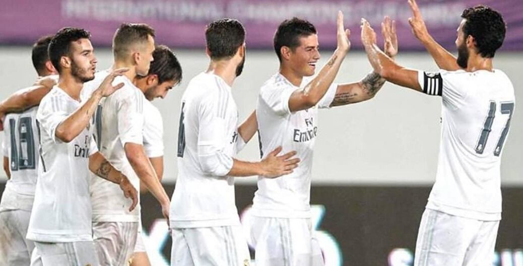 Lazo en aquel Real Madrid de Rafa Benítez de 2015 ante el Inter de Milán en China.