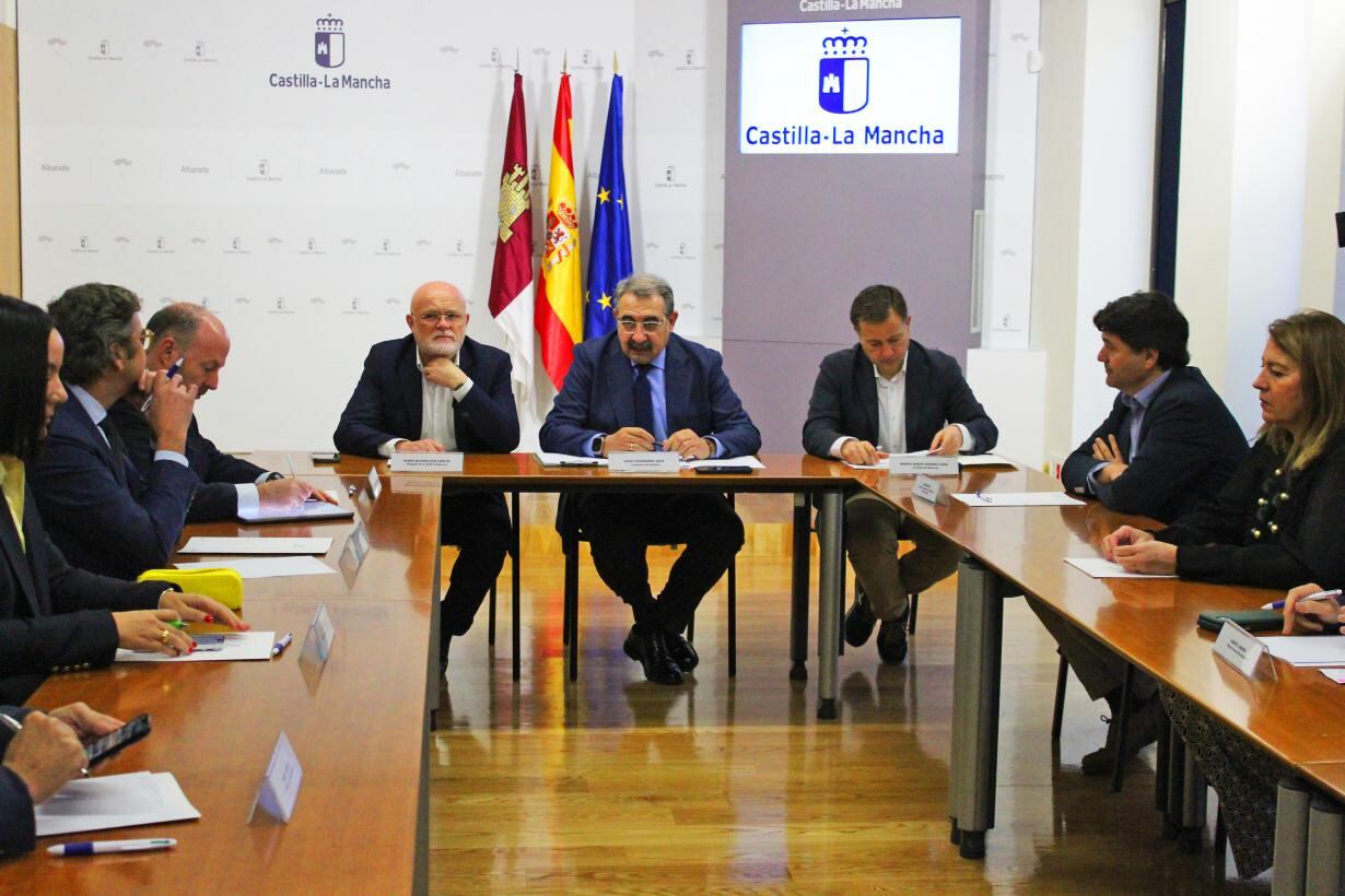 Reunión sobre las obras del Hospital de Albacete