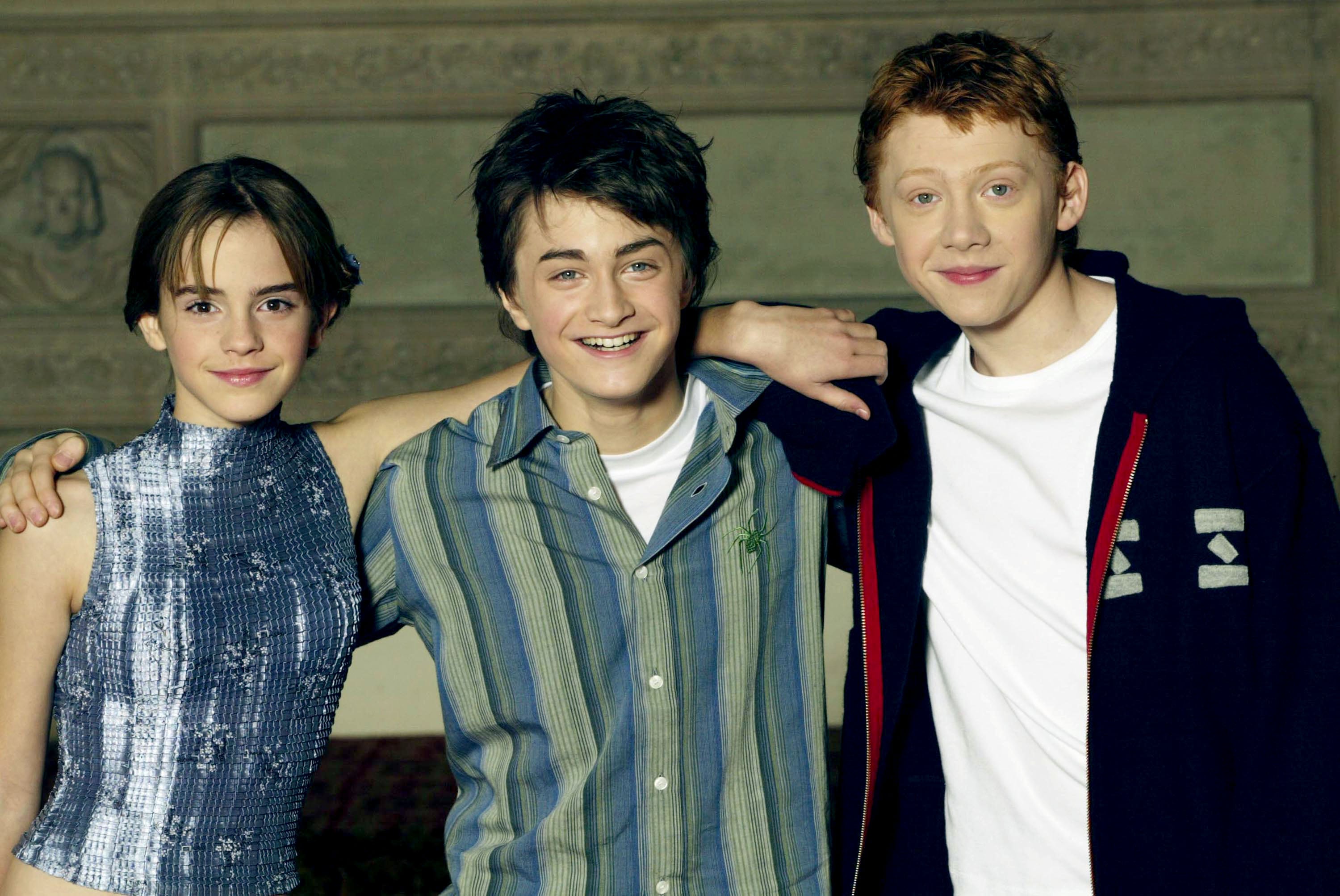 Emma Watson, Daniel Radcliffe y Rupert Grint, los protagonistas de las películas de &#039;Harry Potter&#039;.