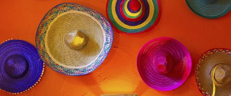 Sombreros mexicanos.