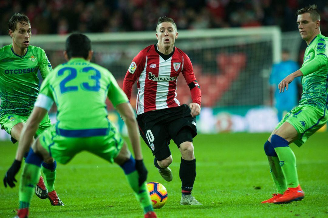 Iker Muniain marcó el gol de la victoria ante el Betis la temporada pasada