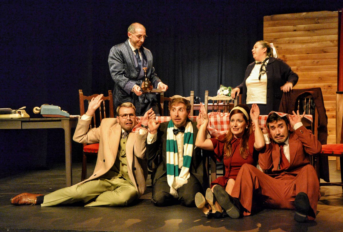 Grupo amateur de teatro participando en la última edición del festival TamerFest de Manzanares El Real