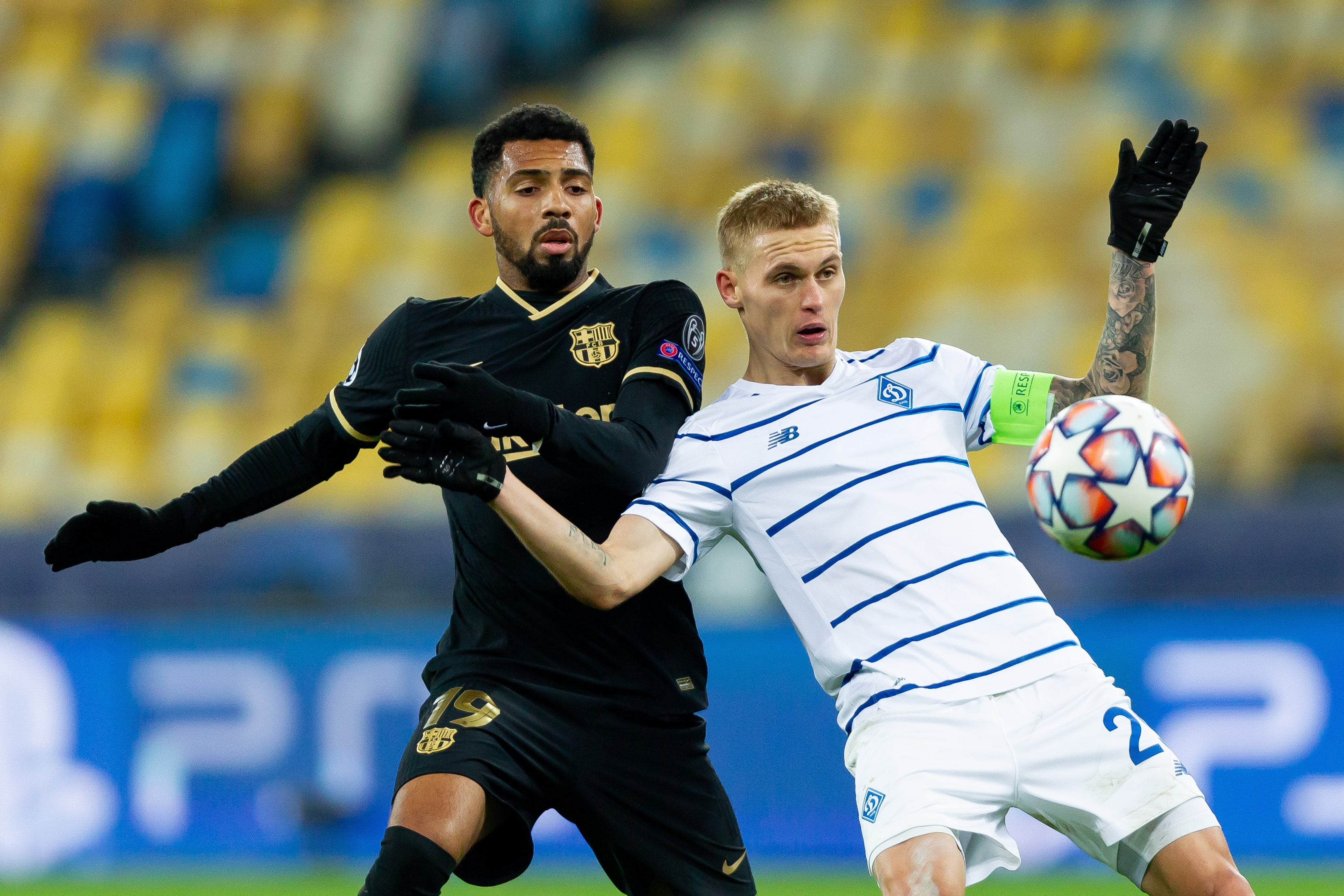 Matheus Fernandes, en un partido con el FC Barcelona